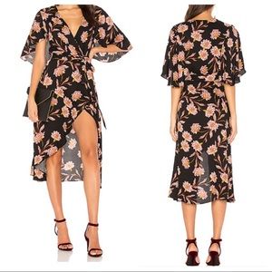 🤍 nwot | somedays lovin | floral wrap dress (with sleeve alteration)